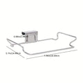 Convenient Hands-Free Kitchen Trash Bag Hanger - Durable Steel