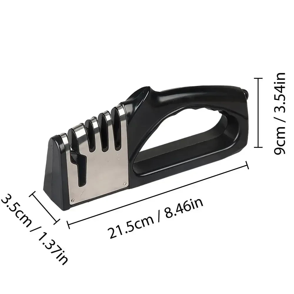 4-in-1 Professional Kitchen Knife Sharpener – Multifunctional & Portable
