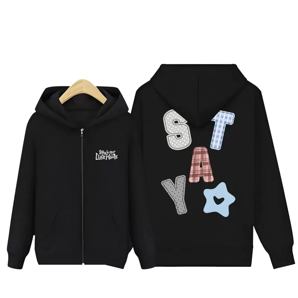 "Unisex Oversized Aesthetic Streetwear Zipper Hoodie