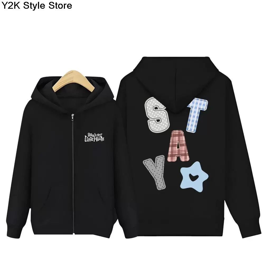 "Unisex Oversized Aesthetic Streetwear Zipper Hoodie